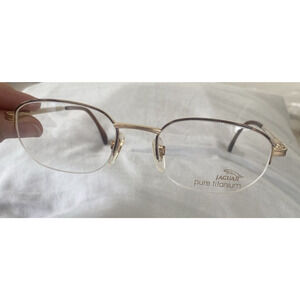 Jaguar Eyeglasses Frames VTG Mod.3335-259 Gold Oval Half Rim 54-20-140